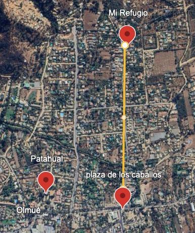 Ubicación de Mi Refugio Olmué